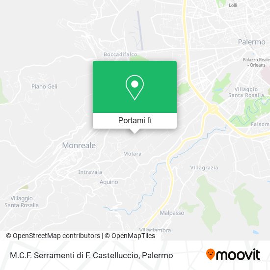 Mappa M.C.F. Serramenti di F. Castelluccio