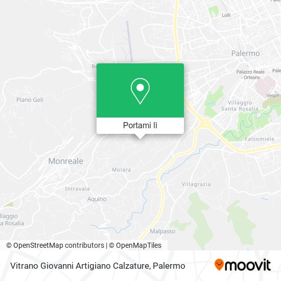 Mappa Vitrano Giovanni Artigiano Calzature