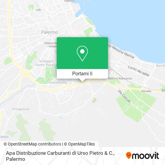 Mappa Apa Distribuzione Carburanti di Urso Pietro & C.