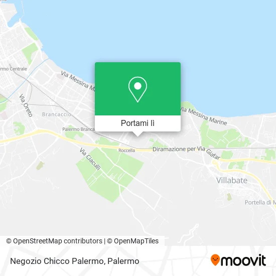 Mappa Negozio Chicco Palermo