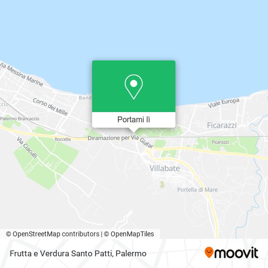 Mappa Frutta e Verdura Santo Patti
