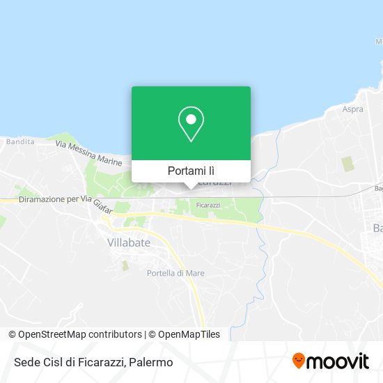 Mappa Sede Cisl di Ficarazzi