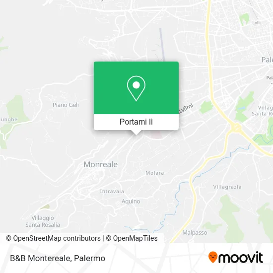 Mappa B&B Montereale