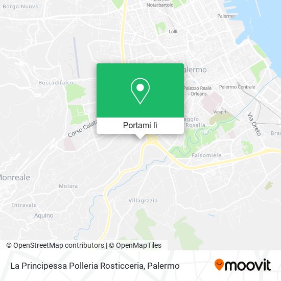 Mappa La Principessa Polleria Rosticceria