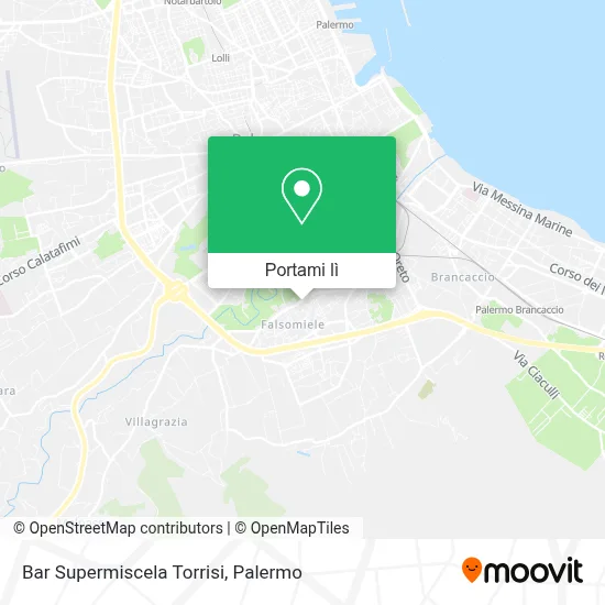 Mappa Bar Supermiscela Torrisi