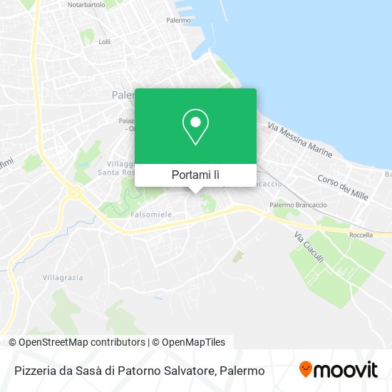 Mappa Pizzeria da Sasà di Patorno Salvatore