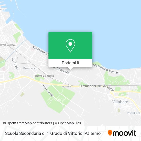 Mappa Scuola Secondaria di 1 Grado di Vittorio