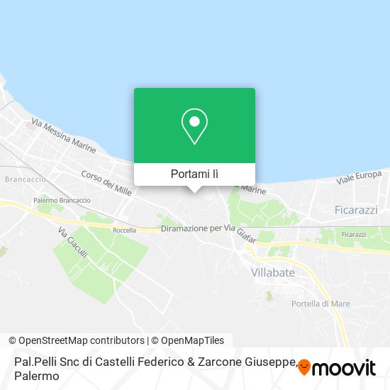 Mappa Pal.Pelli Snc di Castelli Federico & Zarcone Giuseppe