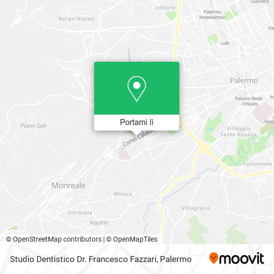 Mappa Studio Dentistico Dr. Francesco Fazzari