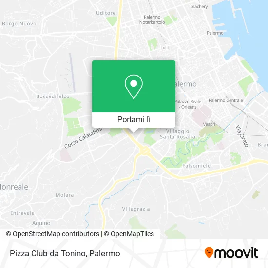 Mappa Pizza Club da Tonino