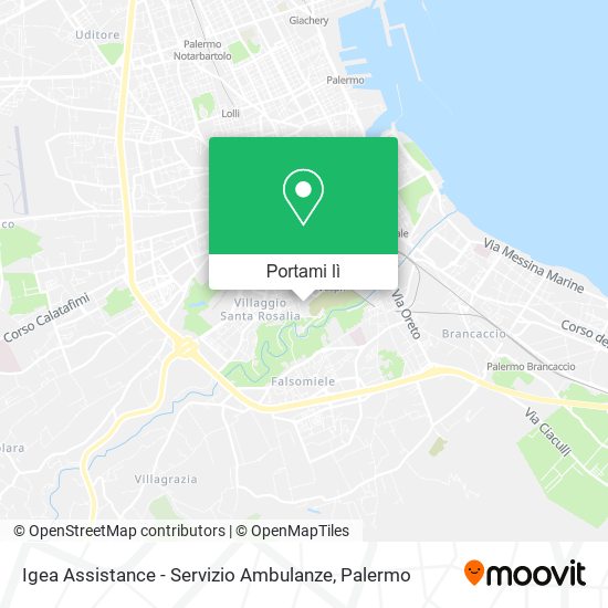 Mappa Igea Assistance - Servizio Ambulanze