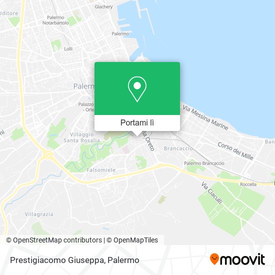 Mappa Prestigiacomo Giuseppa