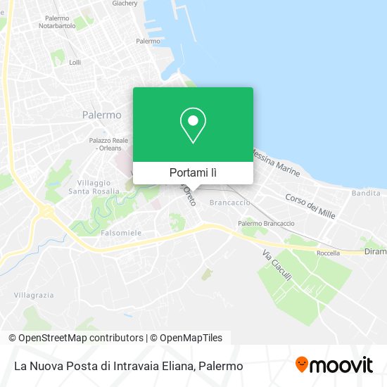 Mappa La Nuova Posta di Intravaia Eliana