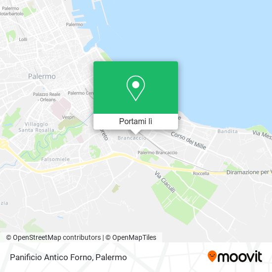 Mappa Panificio Antico Forno