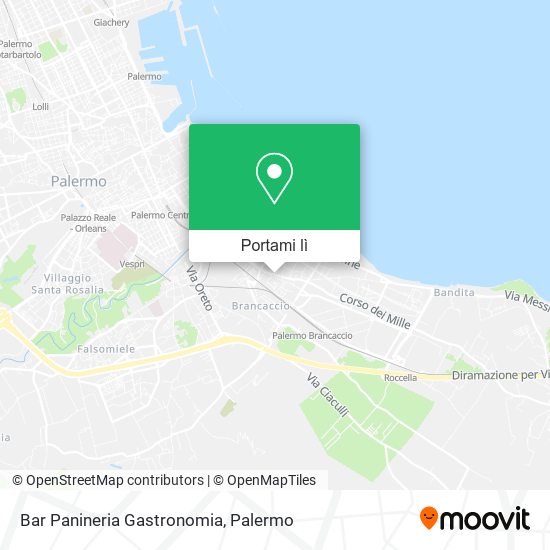Mappa Bar Panineria Gastronomia
