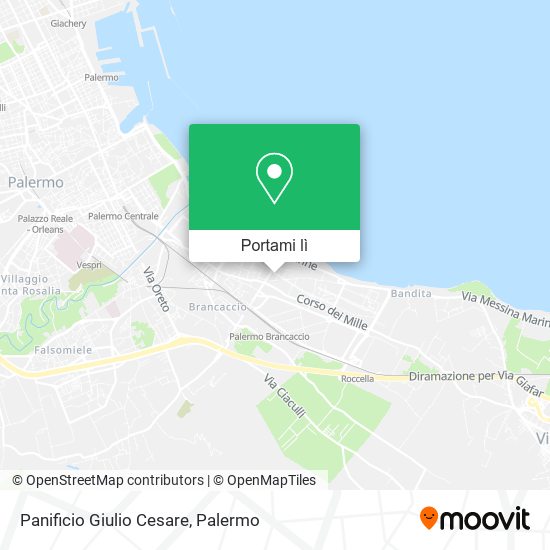 Mappa Panificio Giulio Cesare