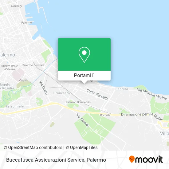 Mappa Buccafusca Assicurazioni Service