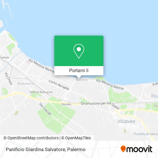 Mappa Panificio Giardina Salvatore