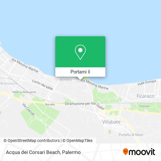 Mappa Acqua dei Corsari Beach