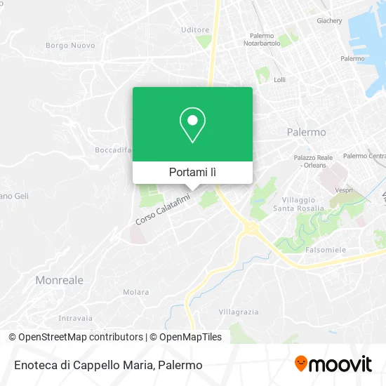 Mappa Enoteca di Cappello Maria