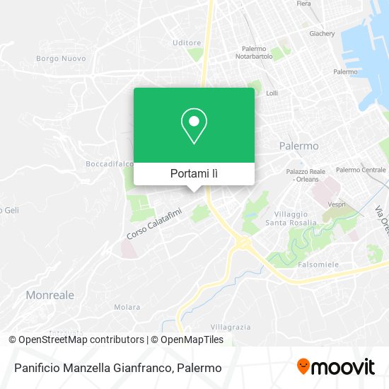 Mappa Panificio Manzella Gianfranco