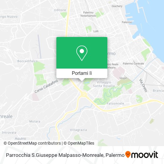 Mappa Parrocchia S.Giuseppe Malpasso-Monreale
