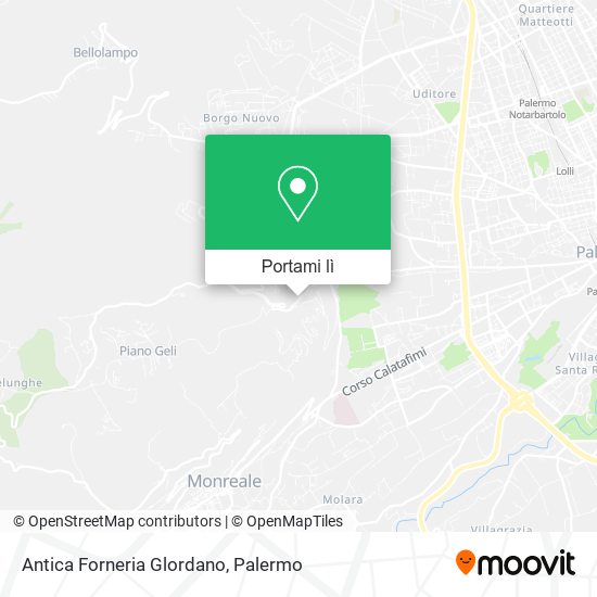 Mappa Antica Forneria Glordano
