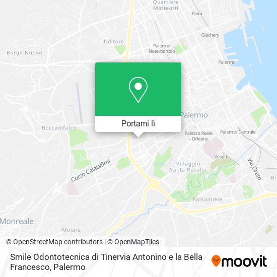 Mappa Smile Odontotecnica di Tinervia Antonino e la Bella Francesco
