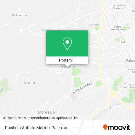 Mappa Panificio Abbate Matteo