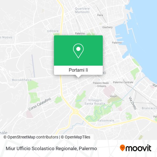 Mappa Miur Ufficio Scolastico Regionale