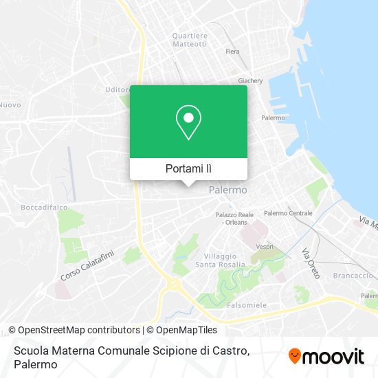 Mappa Scuola Materna Comunale Scipione di Castro
