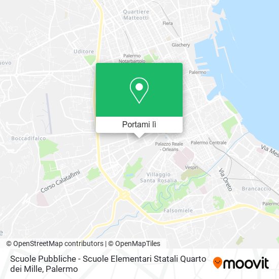 Mappa Scuole Pubbliche - Scuole Elementari Statali Quarto dei Mille