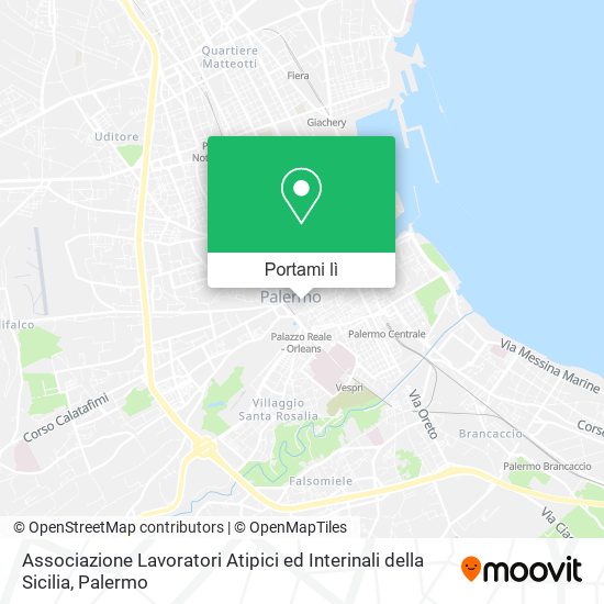 Mappa Associazione Lavoratori Atipici ed Interinali della Sicilia