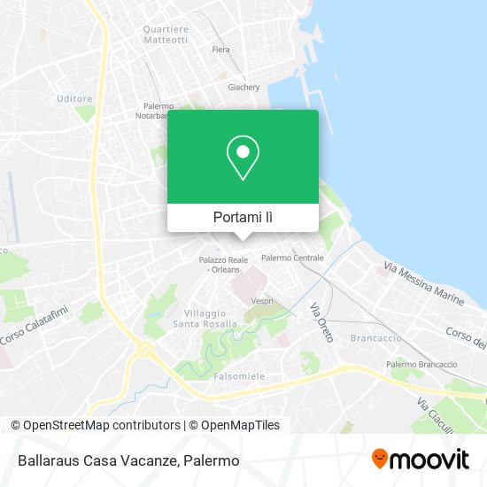 Mappa Ballaraus Casa Vacanze