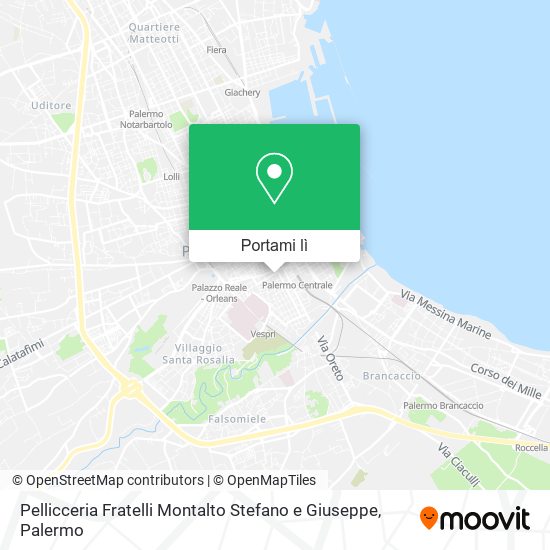 Mappa Pellicceria Fratelli Montalto Stefano e Giuseppe