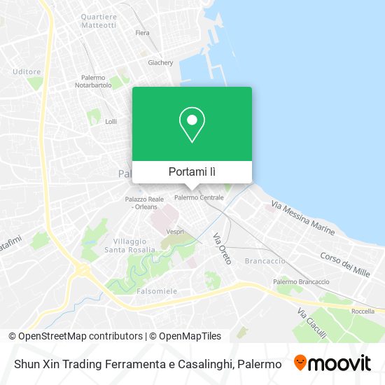 Mappa Shun Xin Trading Ferramenta e Casalinghi