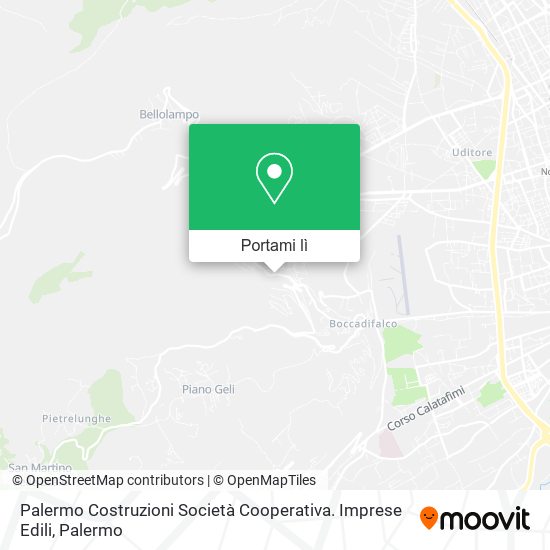 Mappa Palermo Costruzioni Società Cooperativa. Imprese Edili