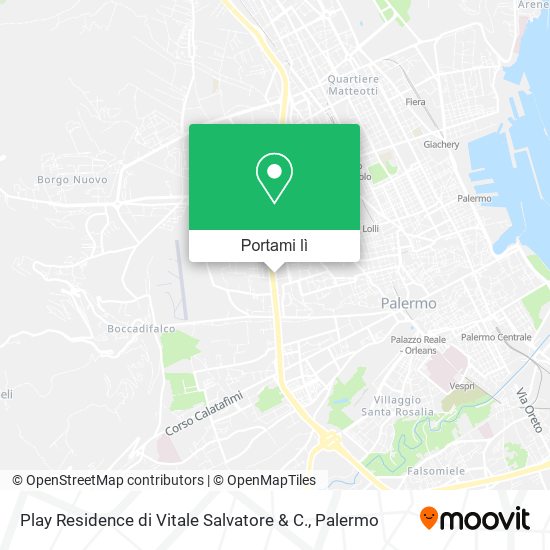 Mappa Play Residence di Vitale Salvatore & C.