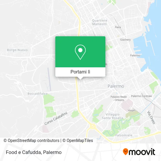 Mappa Food e Cafudda