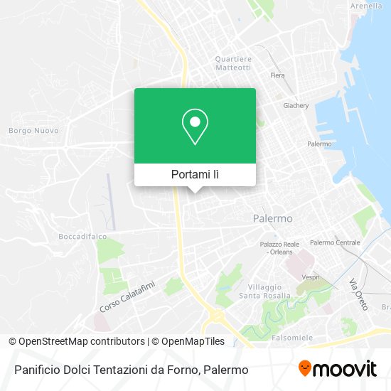 Mappa Panificio Dolci Tentazioni da Forno
