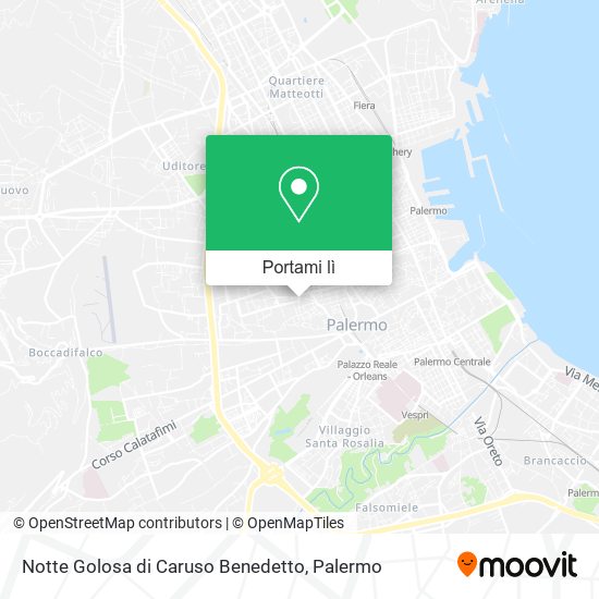 Mappa Notte Golosa di Caruso Benedetto