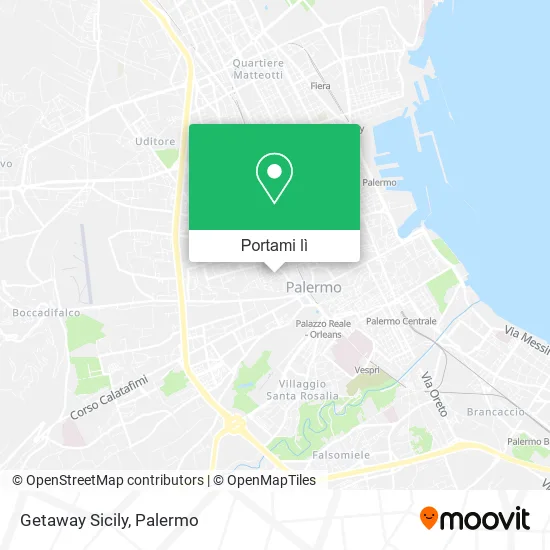 Mappa Getaway Sicily