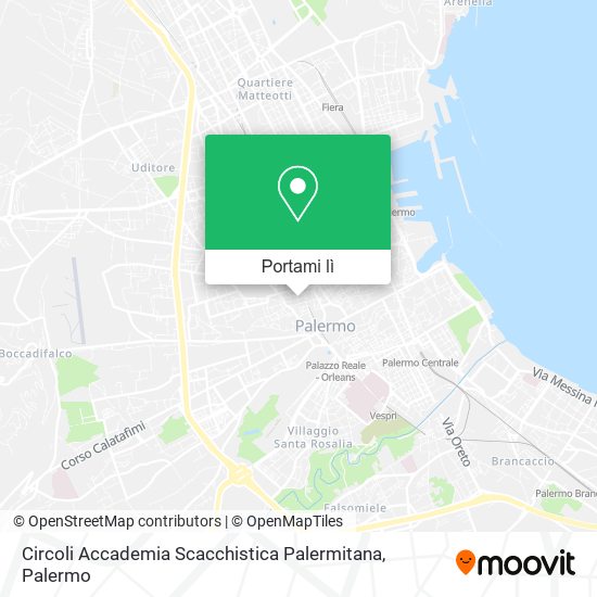 Mappa Circoli Accademia Scacchistica Palermitana