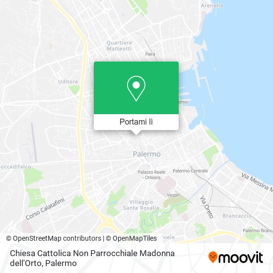 Mappa Chiesa Cattolica Non Parrocchiale Madonna dell'Orto