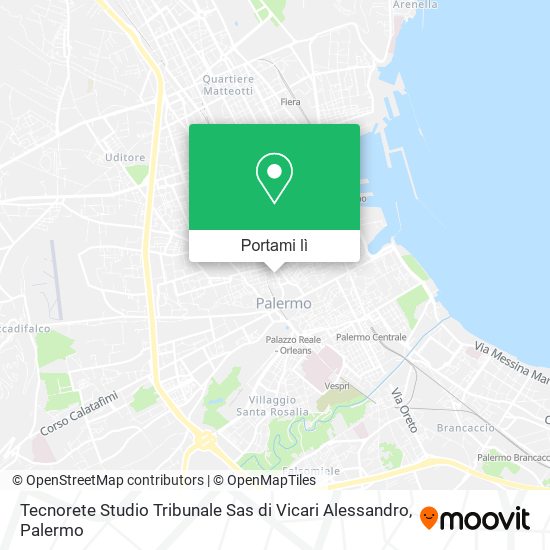 Mappa Tecnorete Studio Tribunale Sas di Vicari Alessandro