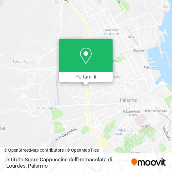 Mappa Istituto Suore Cappuccine dell'Immacolata di Lourdes