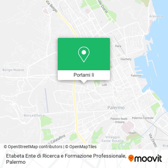 Mappa Etabeta Ente di Ricerca e Formazione Professionale