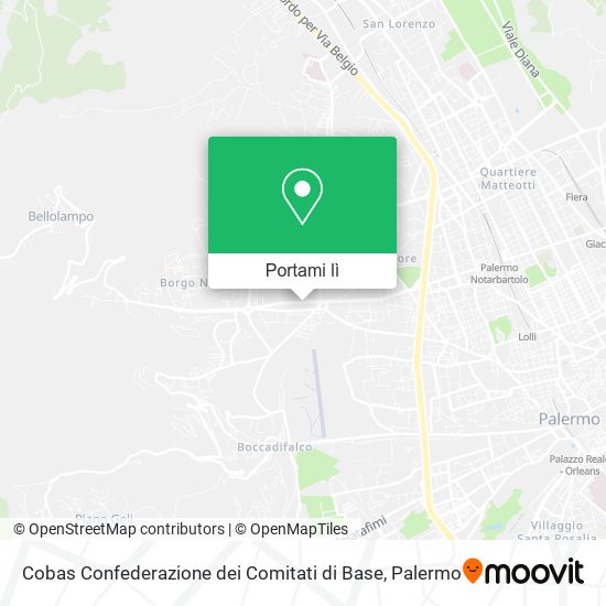 Mappa Cobas Confederazione dei Comitati di Base