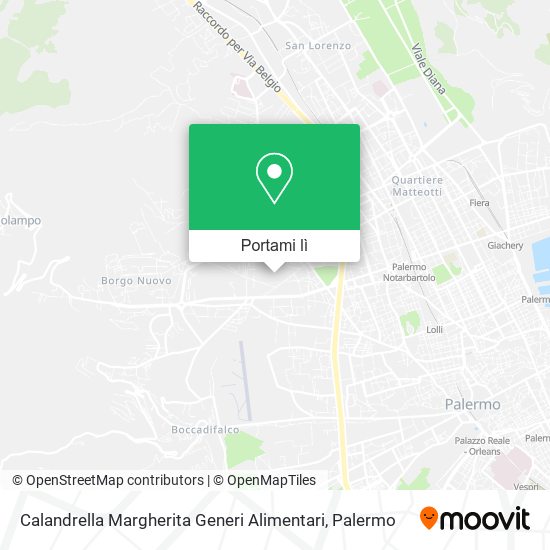 Mappa Calandrella Margherita Generi Alimentari