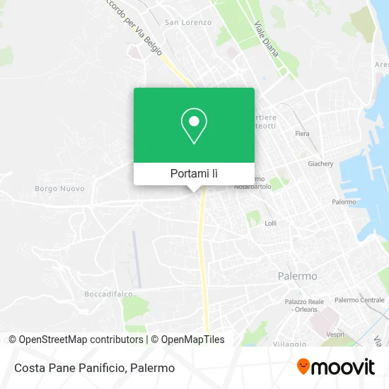 Mappa Costa Pane Panificio